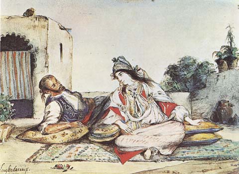 Eugene Delacroix Conversation mauresque (mk32)